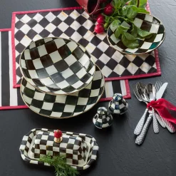 Outlet MacKenzie-Childs Courtly Check Enamel Salt & Pepper Shakers