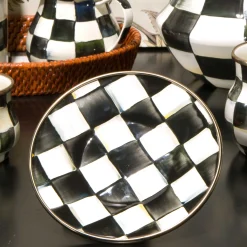 Best MacKenzie-Childs Courtly Check Enamel Saucer