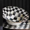 Clearance MacKenzie-Childs Courtly Check Enamel Serving Bowl