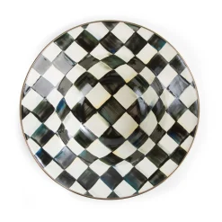 Clearance MacKenzie-Childs Courtly Check Enamel Serving Bowl