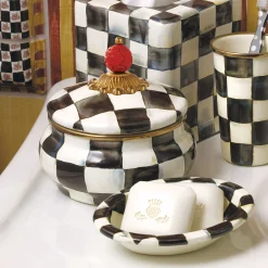 Online MacKenzie-Childs Courtly Check Enamel Squashed Pot