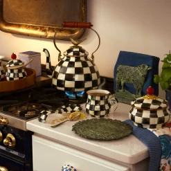 Online MacKenzie-Childs Courtly Check Enamel Squashed Pot