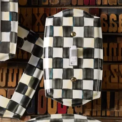 Hot MacKenzie-Childs Courtly Check Enamel Switch Plate - Single Toggle