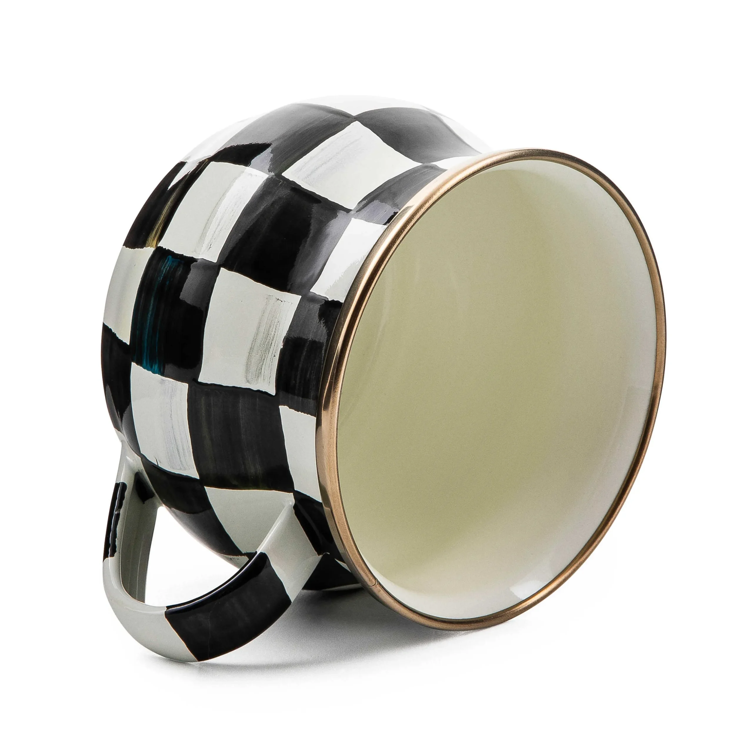 Sale MacKenzie-Childs Courtly Check Enamel Teacup