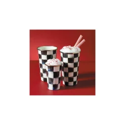 Clearance MacKenzie-Childs Courtly Check Enamel Tumbler - 10 Ounce