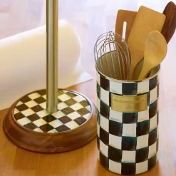 Best MacKenzie-Childs Courtly Check Enamel Utensil Holder