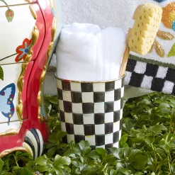 Discount MacKenzie-Childs Courtly Check Enamel Waste Bin
