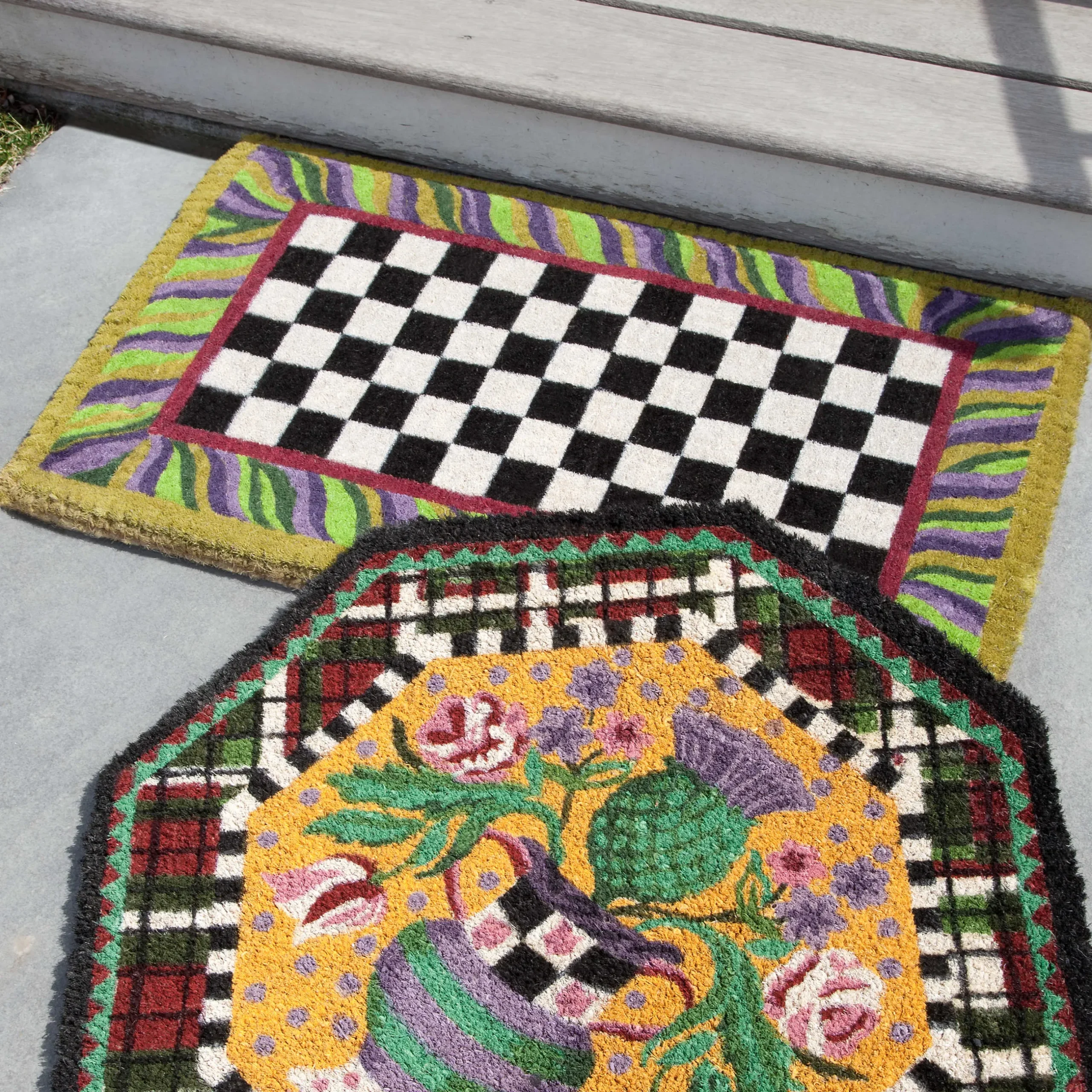 Online MacKenzie-Childs Courtly Check Entrance Mat