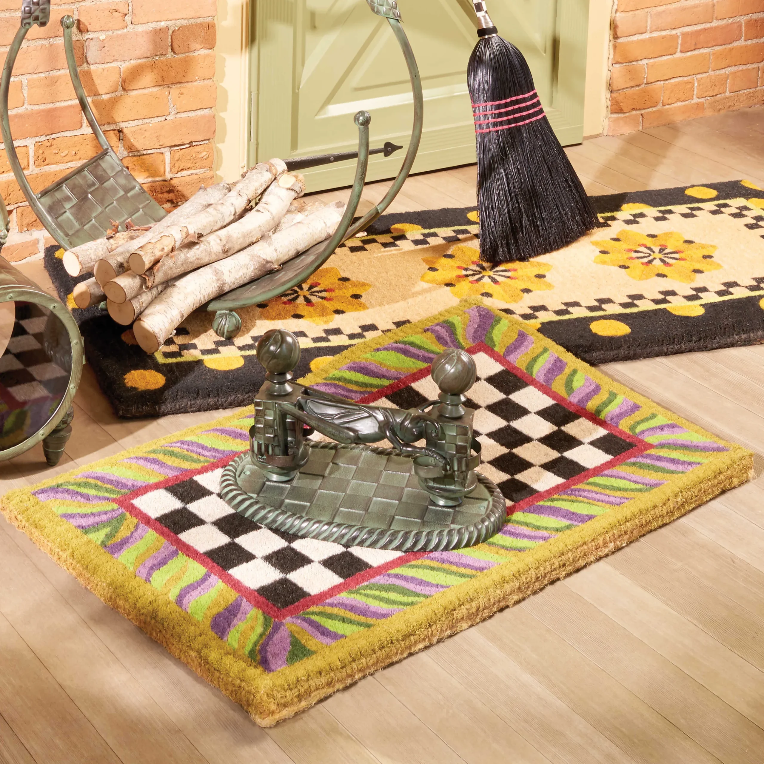 Online MacKenzie-Childs Courtly Check Entrance Mat