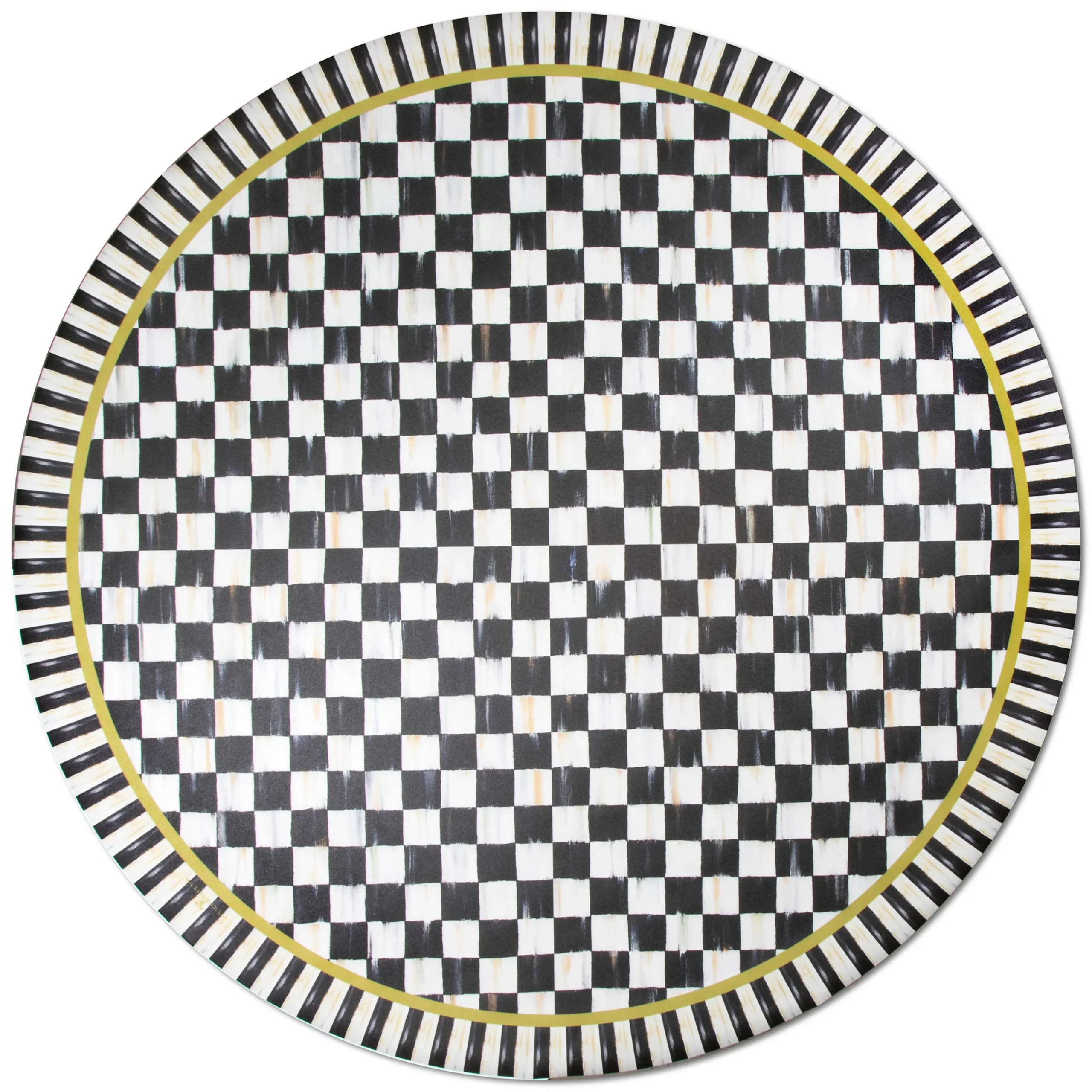 Outlet MacKenzie-Childs Courtly Check Floor Mat - 6' Round