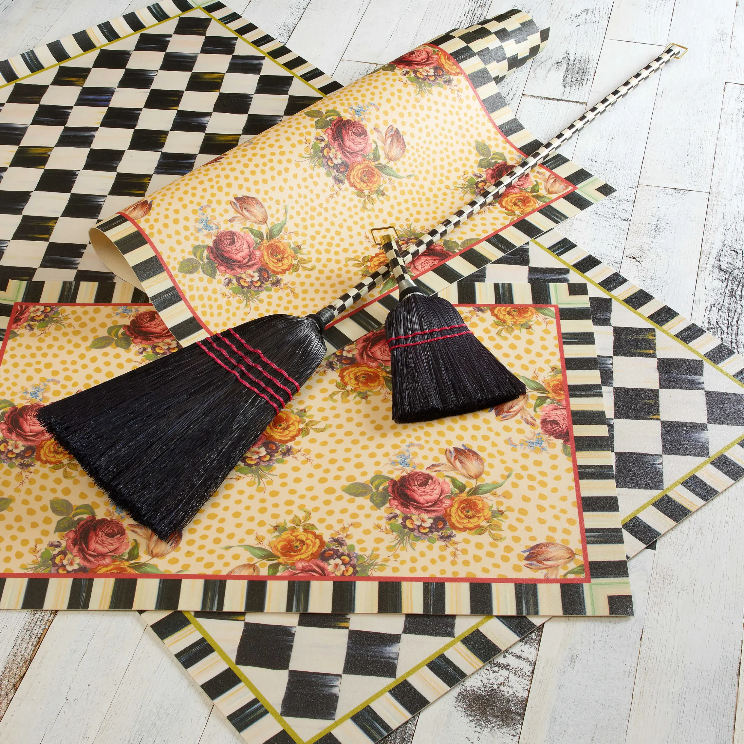 Outlet MacKenzie-Childs Courtly Check Floor Mat - 3' X 5'