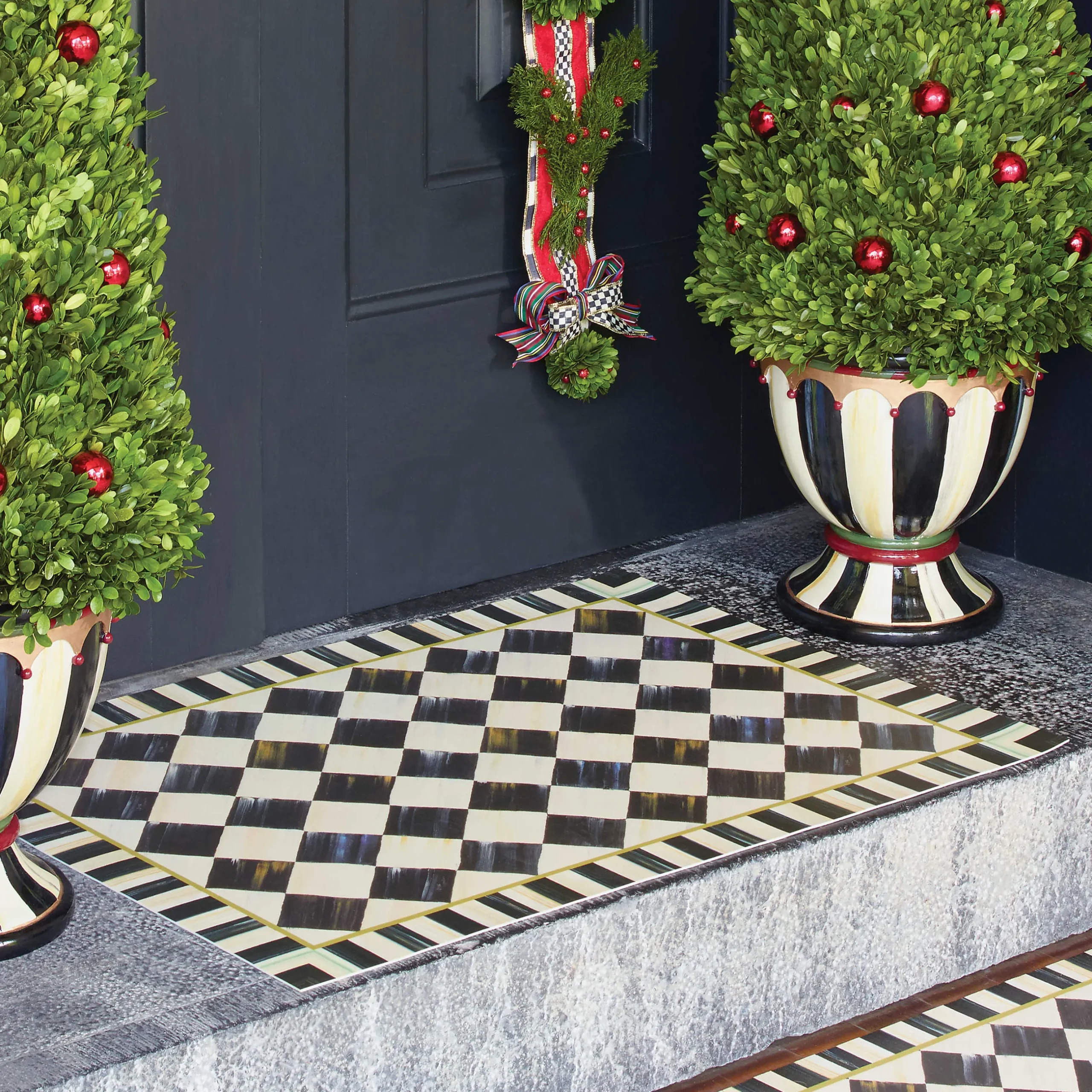 Best MacKenzie-Childs Courtly Check Floor Mat - 2' X 3'