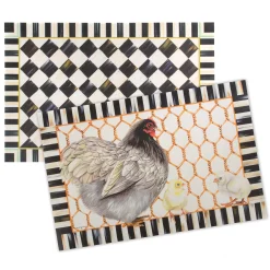 Best MacKenzie-Childs Courtly Check Floor Mat - 2' X 3'