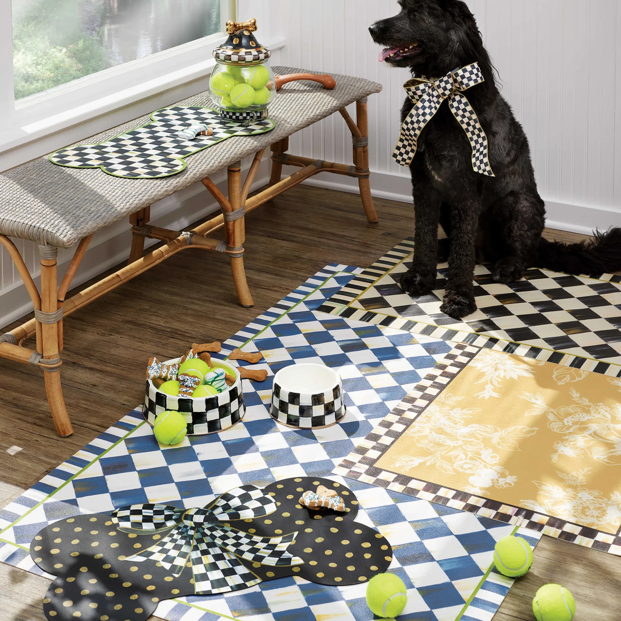 Best MacKenzie-Childs Courtly Check Floor Mat - 2' X 3'