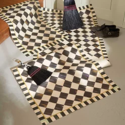 Discount MacKenzie-Childs Courtly Check Floor Mat - 2'6" X 8' Runner