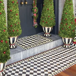 Discount MacKenzie-Childs Courtly Check Floor Mat - 2'6" X 8' Runner