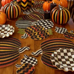 MacKenzie-Childs Courtly Check Fluted Dessert Plate