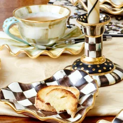 Online MacKenzie-Childs Courtly Check Fluted Heart Plate