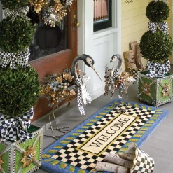 Outlet MacKenzie-Childs Courtly Check Garden Pot - 8
