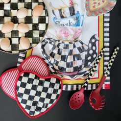 MacKenzie-Childs Courtly Check Heart Potholder