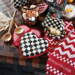 MacKenzie-Childs Courtly Check Heart Potholder