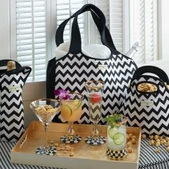 Outlet MacKenzie-Childs Courtly Check Highball Glass
