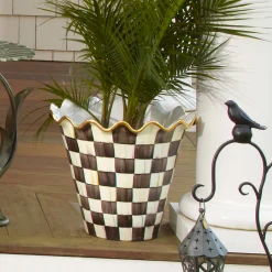 Online MacKenzie-Childs Courtly Check Jumbo Garden Pot
