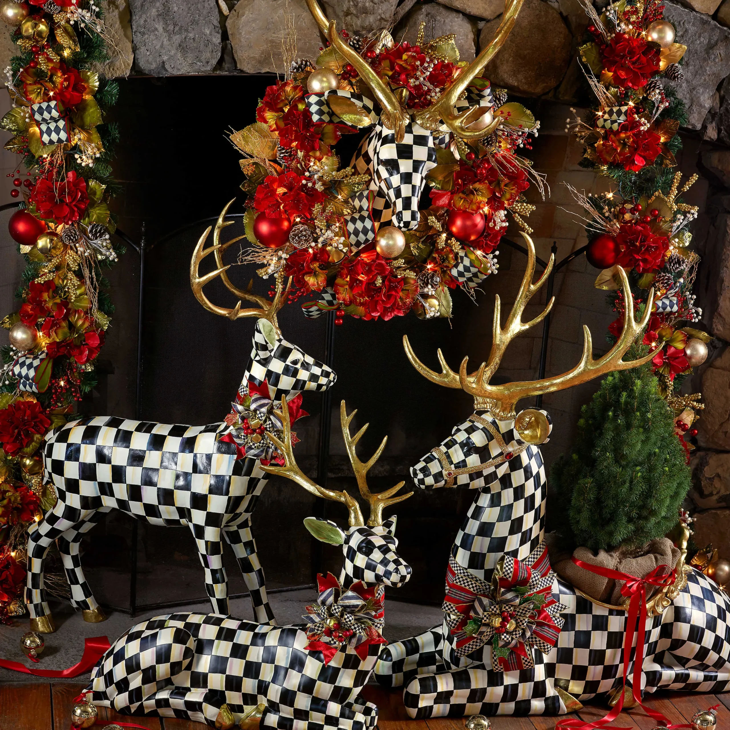 Online MacKenzie-Childs Courtly Check Large Deer