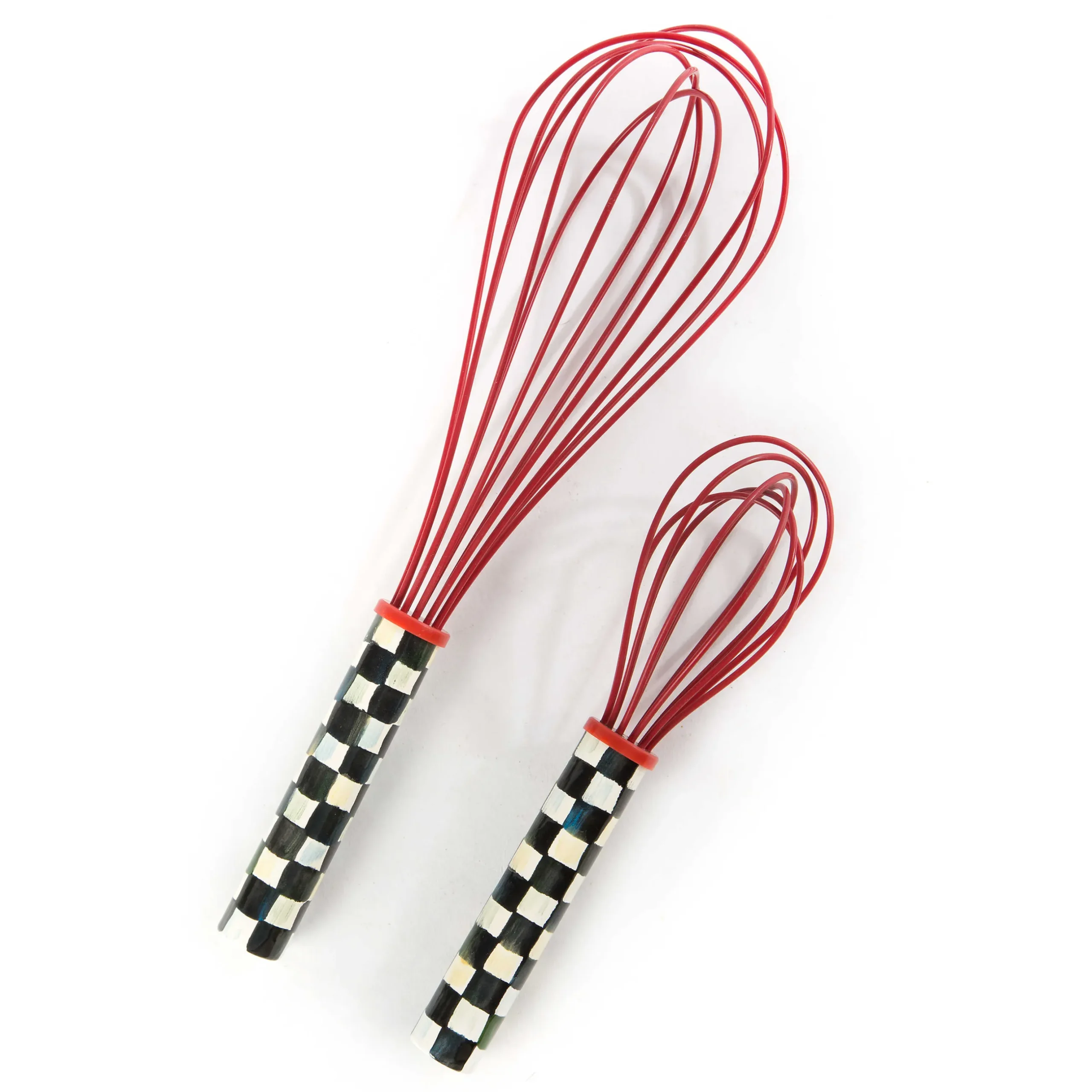 New MacKenzie-Childs Courtly Check Large Whisk - Red
