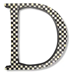 New MacKenzie-Childs Courtly Check Letter - D