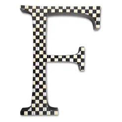 New MacKenzie-Childs Courtly Check Letter - F
