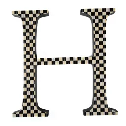 Online MacKenzie-Childs Courtly Check Letter - H