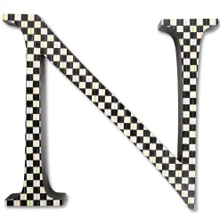 Online MacKenzie-Childs Courtly Check Letter - N