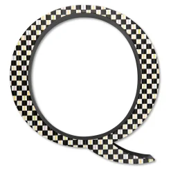 New MacKenzie-Childs Courtly Check Letter - Q