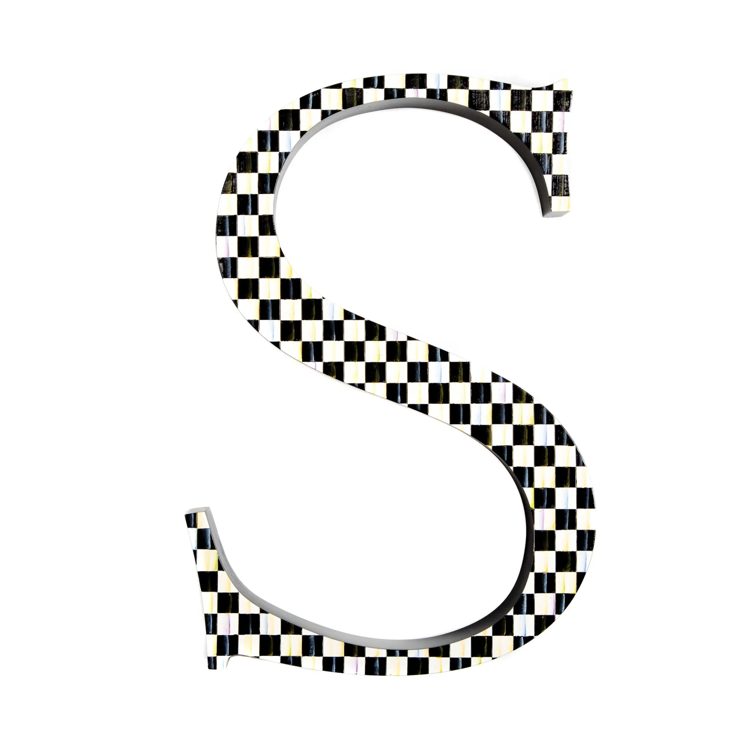 Online MacKenzie-Childs Courtly Check Letter - S