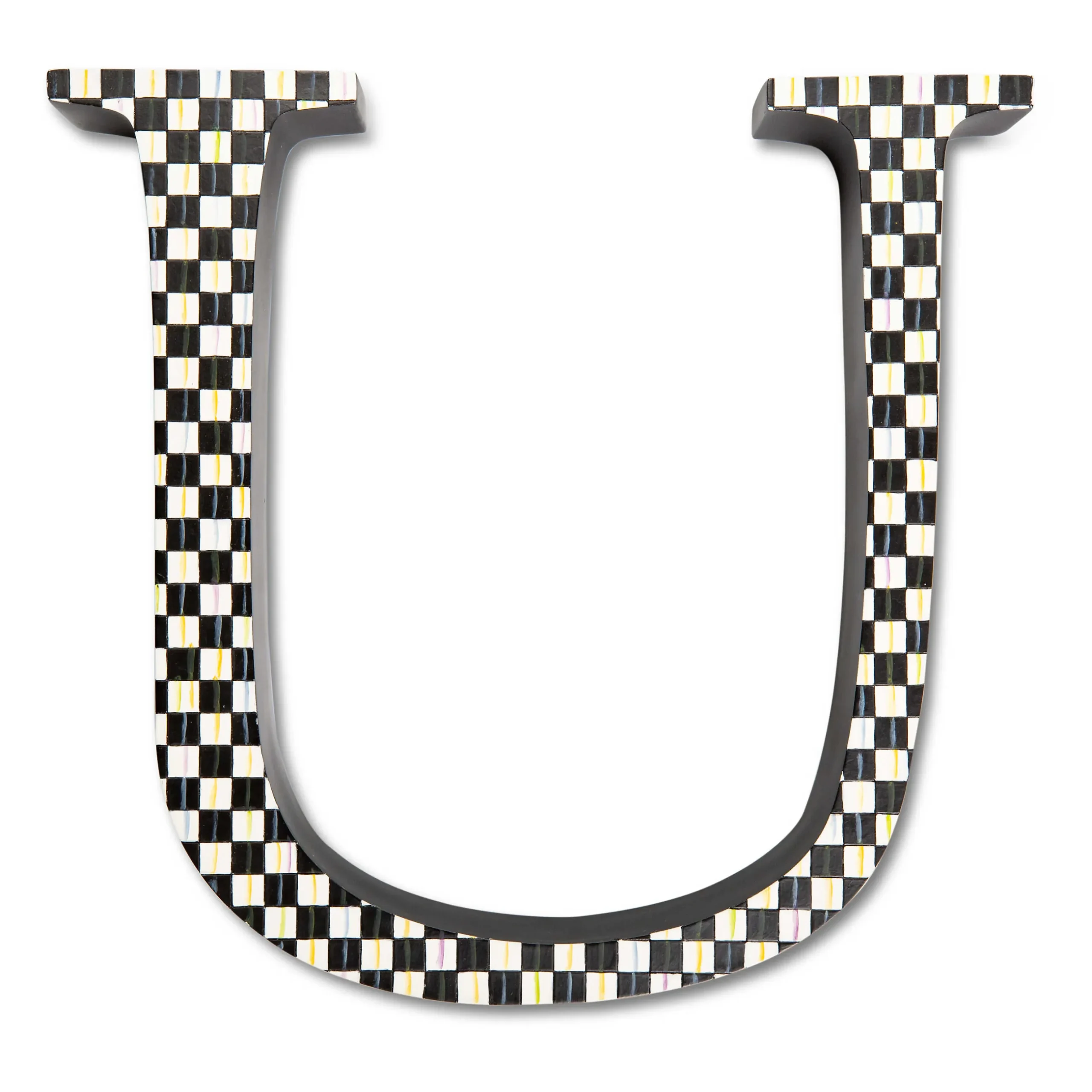 Hot MacKenzie-Childs Courtly Check Letter - U