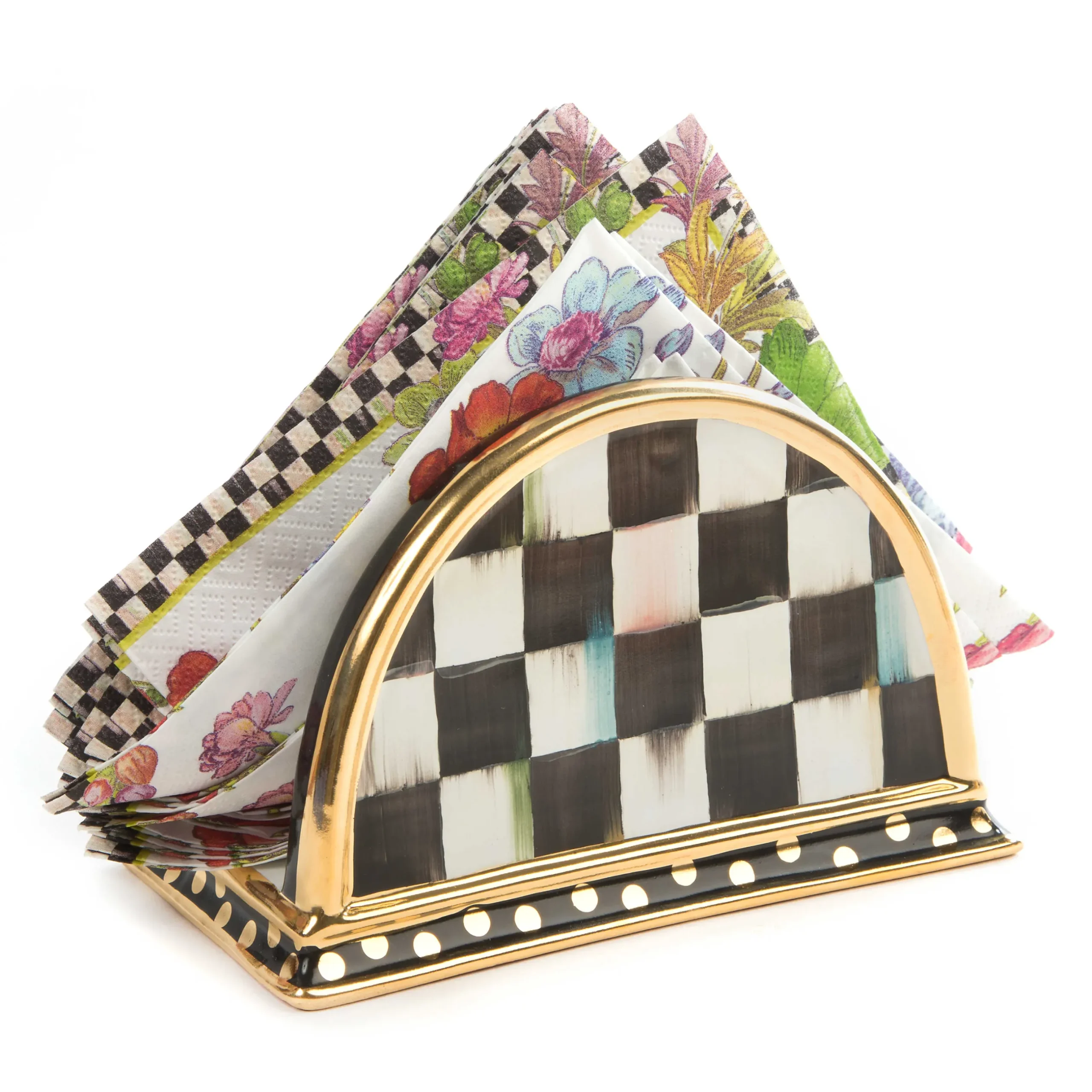 Hot MacKenzie-Childs Courtly Check Napkin Holder