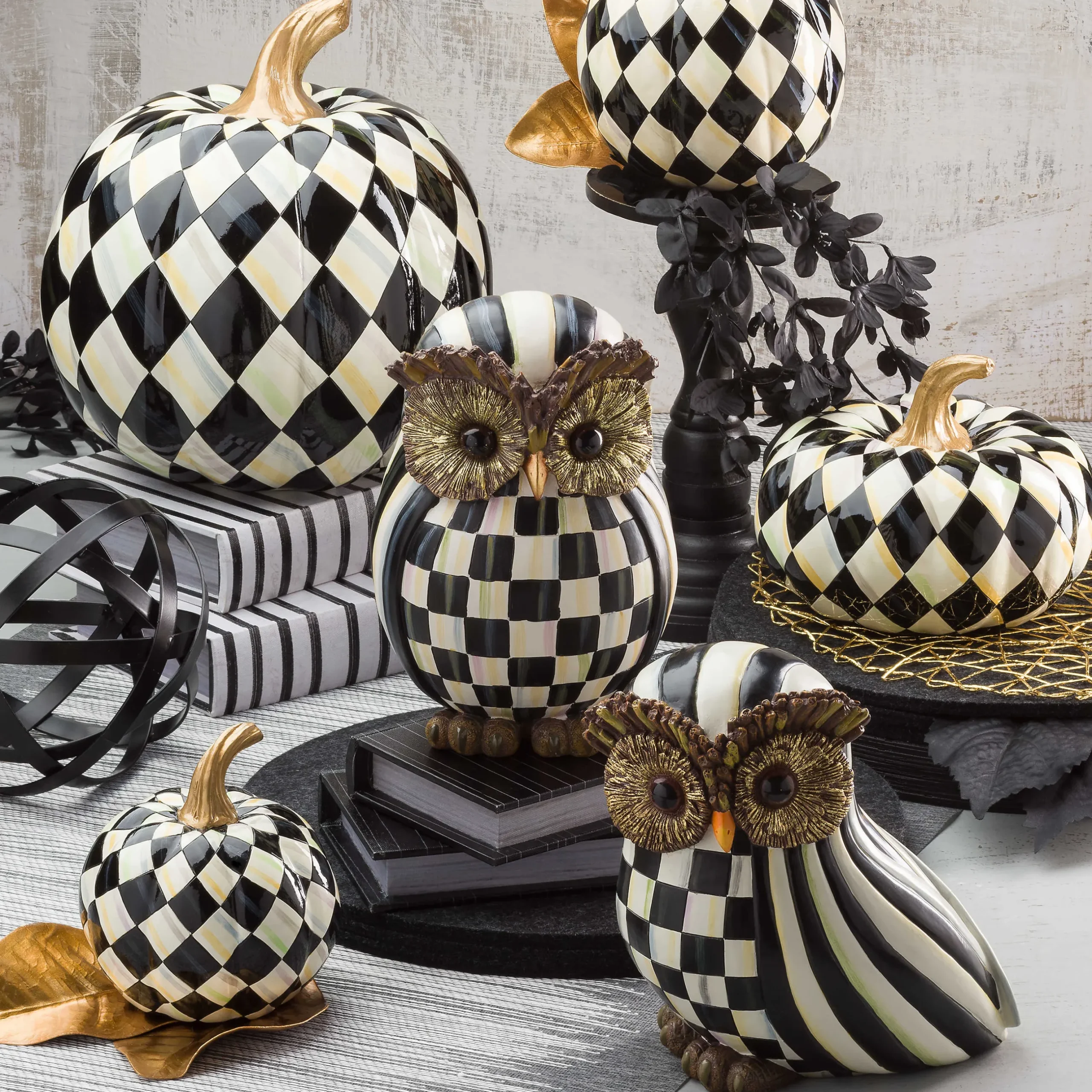 MacKenzie-Childs Courtly Check Owl