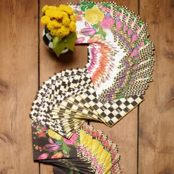 New MacKenzie-Childs Courtly Check Paper Napkins - Dinner - Gold