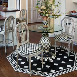 Outlet MacKenzie-Childs Courtly Check Pedestal Table Base