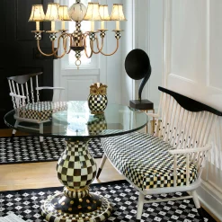 Outlet MacKenzie-Childs Courtly Check Pedestal Table Base