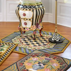 Sale MacKenzie-Childs Courtly Check Rug - 5' Octagon - Purple & Green