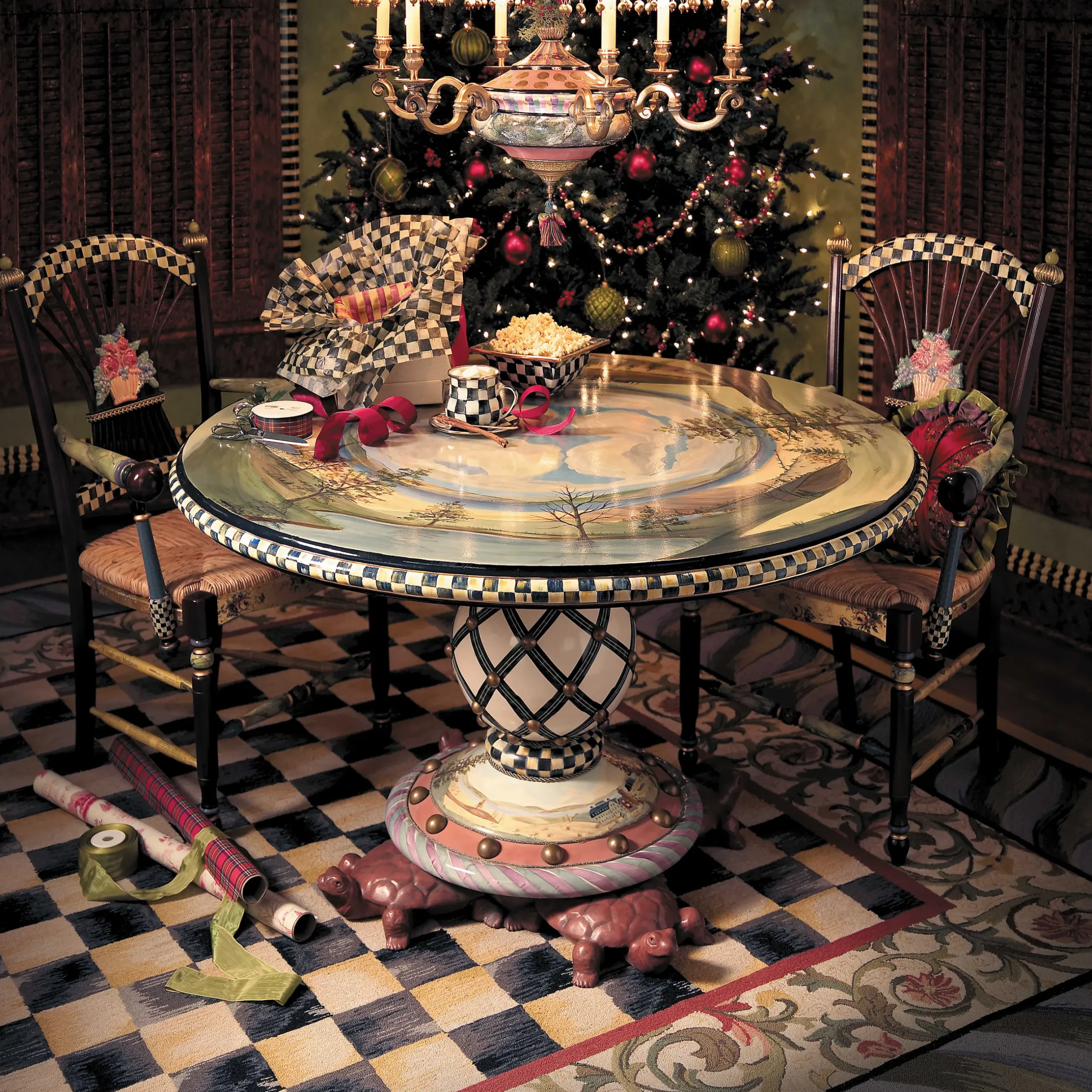 Outlet MacKenzie-Childs Courtly Check Rug - 9' X 12' Rectangle
