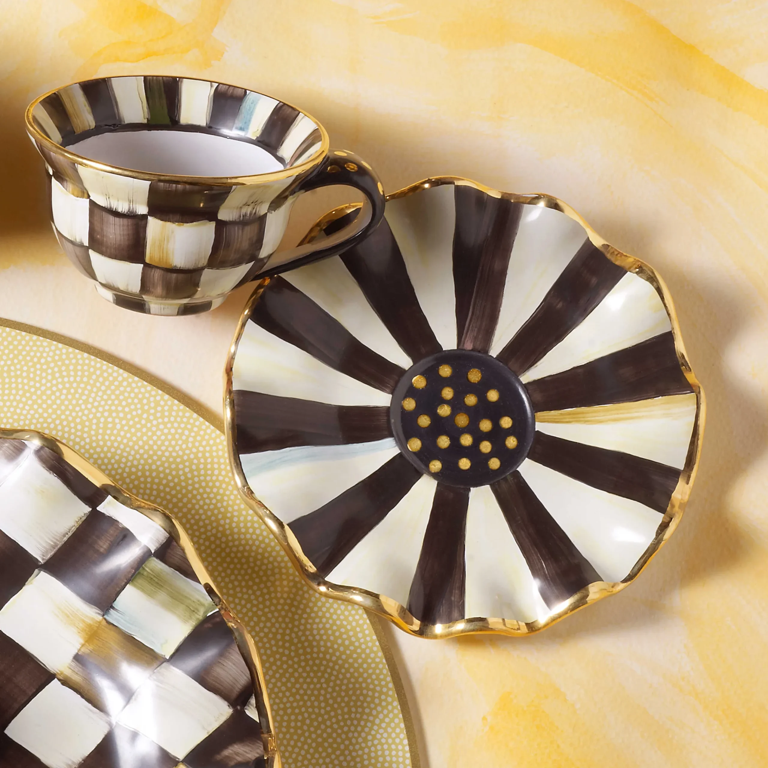 Best MacKenzie-Childs Courtly Check Saucer