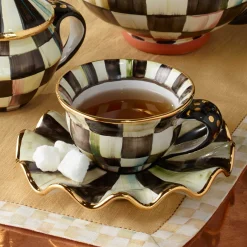 Best MacKenzie-Childs Courtly Check Saucer