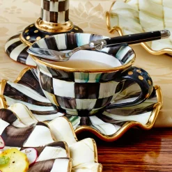 Best MacKenzie-Childs Courtly Check Saucer