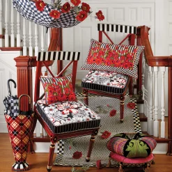 New MacKenzie-Childs Courtly Check Seamless Umbrella