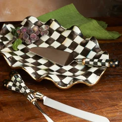 New MacKenzie-Childs Courtly Check Serving Platter