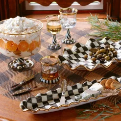 New MacKenzie-Childs Courtly Check Serving Platter