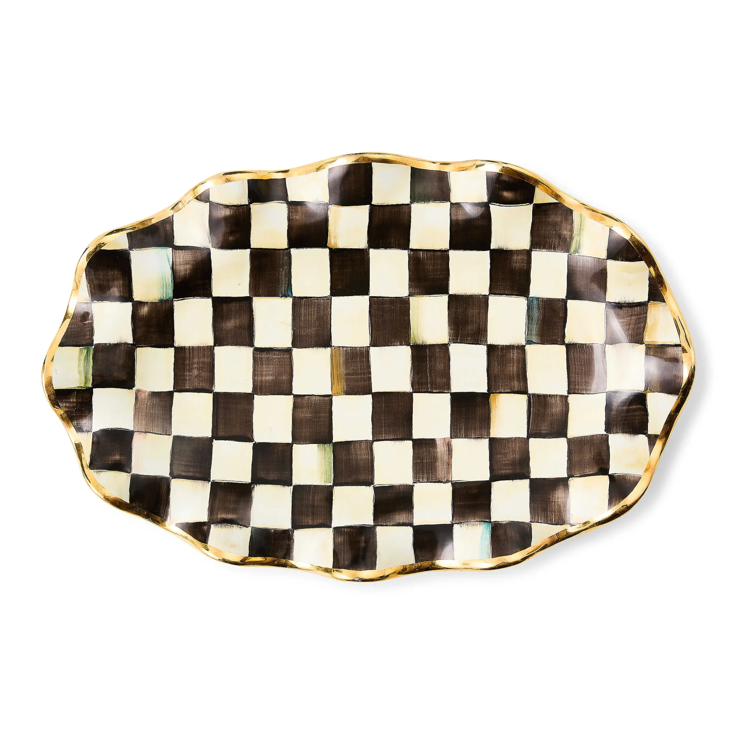 New MacKenzie-Childs Courtly Check Serving Platter